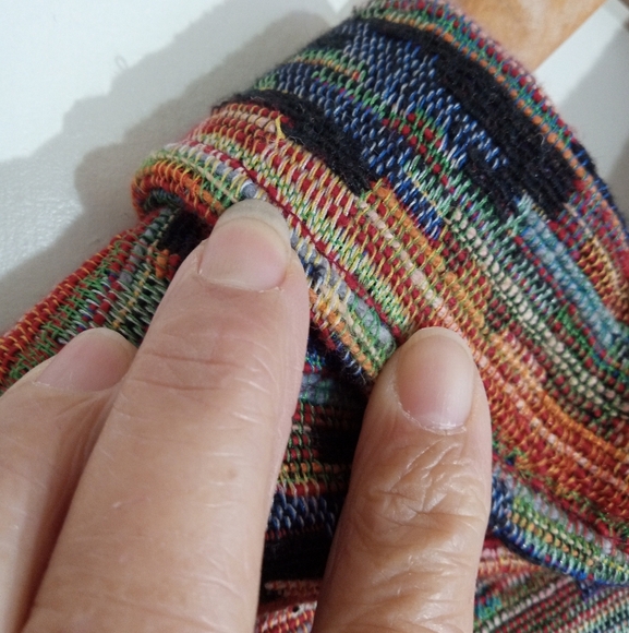 Graff by Um Company multi color handwoven button down jacket with embroidery - Picture 12 of 15